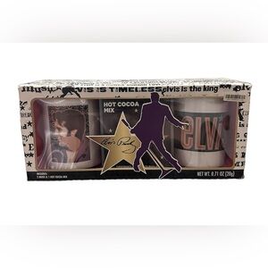 Elvis Collectible Coffee Mug  & Hot Cocoa Gift Set Rare NEW